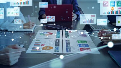 Electronic Document concept. Electronic application. Paperless office.