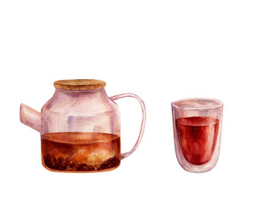Watercolor Teapot