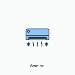 Air conditioner vector icon. Premium quality.
