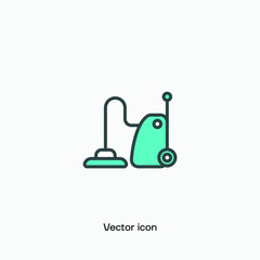Vacuum cleaner vector icon. Premium quality.