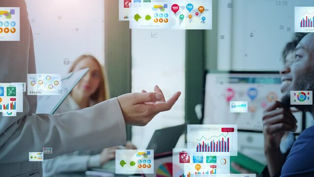 Electronic Document concept. Electronic application. Paperless office.