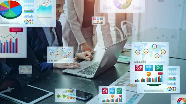 Electronic Document concept. Electronic application. Paperless office.