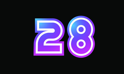 28 New Number Metaverse Color Purple Business