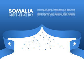 Somalia independence day background banner poster for national celebration on July 1 st.