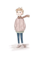 little girl with a toy