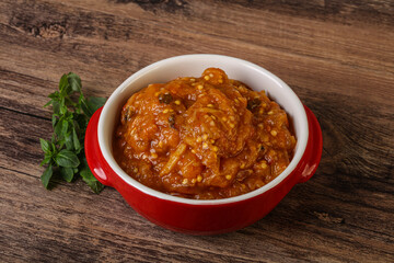 Caucasian cuisine - Mangal salad with vegetables