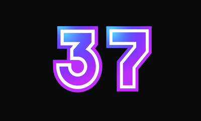 37 New Number Metaverse Color Purple Business