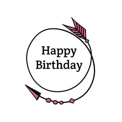 Set of creative Boho style Frames mady by Ethnic. Feathers, Arrows and Floral Elements with space for your text on background.