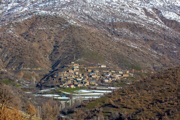snowy villages of bitlis city