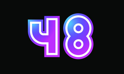 48 New Number Metaverse Color Purple Business