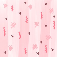 seamless pattern with pink hearts, cute pink seamless pattern,abstract background,for fabric,paper,wrap, curtain.