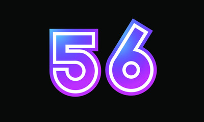56 New Number Metaverse Color Purple Business