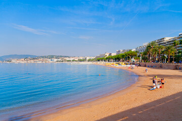 Fototapeta na wymiar Cannes an der Côte d'Azur, Frankreich