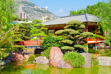 Japanischer Garten in Monte Carlo, Monaco