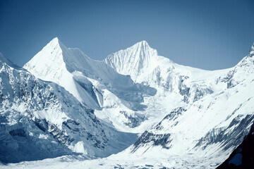 Glacier and snow mountains in Tibet,China