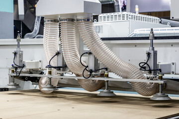 production of kitchen facades on a drilling and filter machine of furniture facades