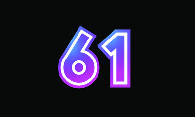 61 New Number Metaverse Color Purple Business