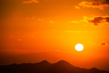 Obraz premium 玉置山展望台から見える日の出4