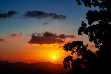 玉置山展望台から見える日の出