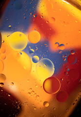 Texturas burbujeantes a base de agua y aceite