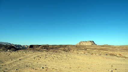 color canyon and white canyon from Sinai desert and mountains 