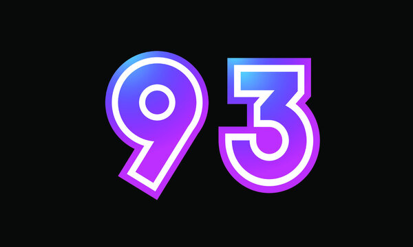 93 New Number Metaverse Color Purple Business