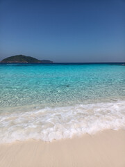 Fototapeta na wymiar Beautiful seascape view at Similan Islands in Thailand as for summer travel background.
