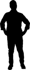 silhouette of a person