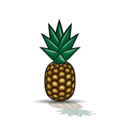 Pineapple as an icon. Illustration of a pineapple as an icon on a white background