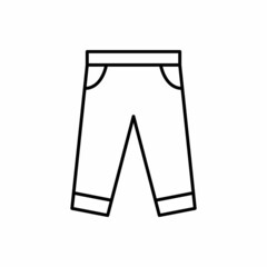 jeans line icon vector