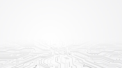Abstract digital background with technology circuit board texture. Electronic motherboard illustration. Communication and engineering concept. Vector illustration