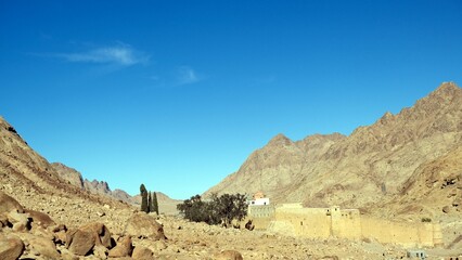 color canyon and white canyon from Sinai desert and mountains 