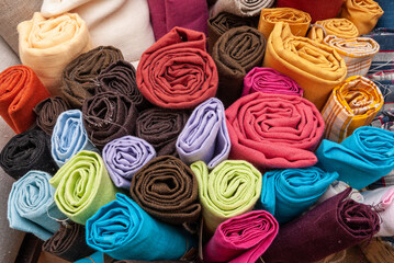 Salon d'exposition d'articles en lin par des artisans