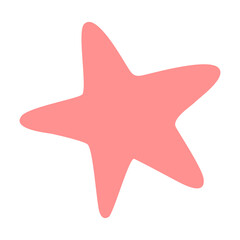 Hand drawn star. Vector doodle sketch illustration isolated on white background.