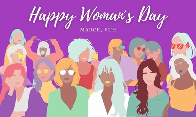 Dia de la mujer ilustracion 