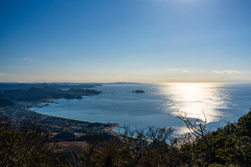 Sotobo No.9. A panoramic view from the top of Mount Nokogiri.