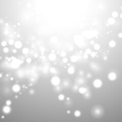 bokeh silver grey background snowflake snow shine