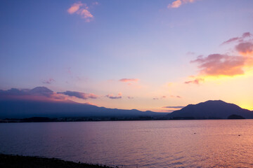 夕焼けの富士 Mt.FUJI