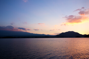 夕焼けの富士 Mt.FUJI