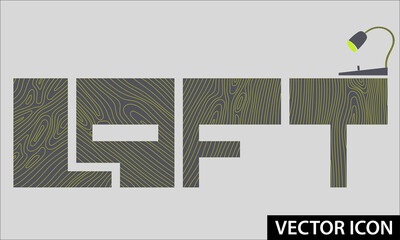 concept vector text free life in loft style - 480914532