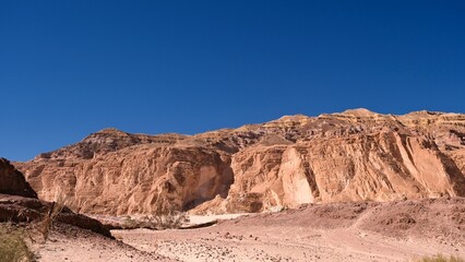 Fototapeta na wymiar color canyon and white canyon from Sinai desert and mountains 