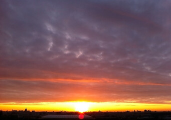 Sunrise in the city