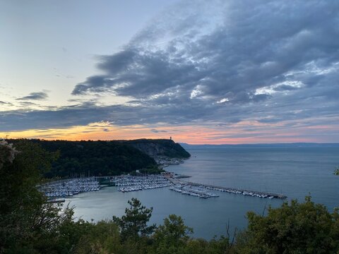 Rilke Weg Wanderweg bei Sistiana zwischen Duino und Triest in der Region Friaul-Julisch Venetien Italien 