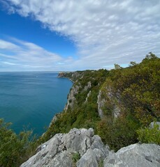 Rilke Weg Wanderweg bei Sistiana zwischen Duino und Triest in der Region Friaul-Julisch Venetien Italien 