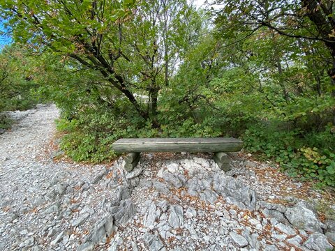 Rilke Weg Wanderweg bei Sistiana zwischen Duino und Triest in der Region Friaul-Julisch Venetien Italien 
