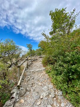 Rilke Weg Wanderweg bei Sistiana zwischen Duino und Triest in der Region Friaul-Julisch Venetien Italien 