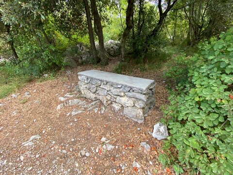 Rilke Weg Wanderweg bei Sistiana zwischen Duino und Triest in der Region Friaul-Julisch Venetien Italien 