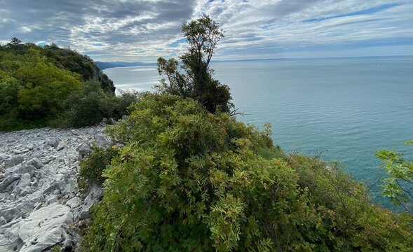 Rilke Weg Wanderweg bei Sistiana zwischen Duino und Triest in der Region Friaul-Julisch Venetien Italien 