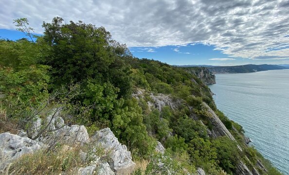 Rilke Weg Wanderweg bei Sistiana zwischen Duino und Triest in der Region Friaul-Julisch Venetien Italien 