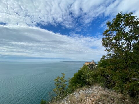 Rilke Weg Wanderweg bei Sistiana zwischen Duino und Triest in der Region Friaul-Julisch Venetien Italien 